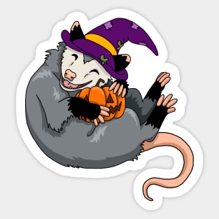 Halloween cute opossum Sticker